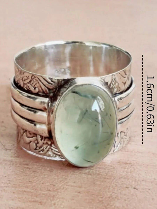 Vintage Silver Birthstone Band Ring