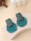 Handmade Wooden Beaded Disc Earrings