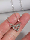 Rhinestone Music Note Necklace