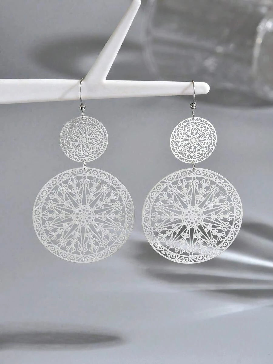 Vintage Hollow Statement Earrings