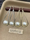 Elegant Teardrop Faux Pearl Drop Earrings