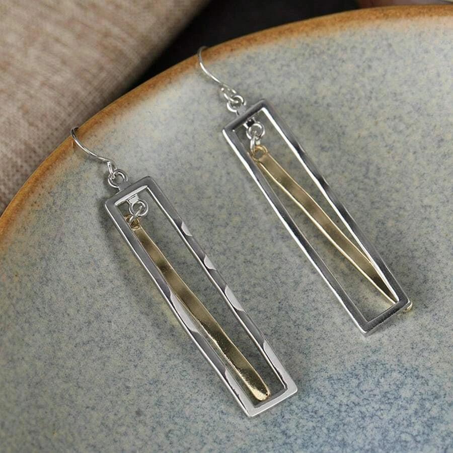 Retro Bohemian Copper Pendant Earrings