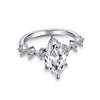 Retro Half-Circle Faux Pearl Ring