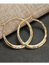 Hammered Large Hoop Earrings
