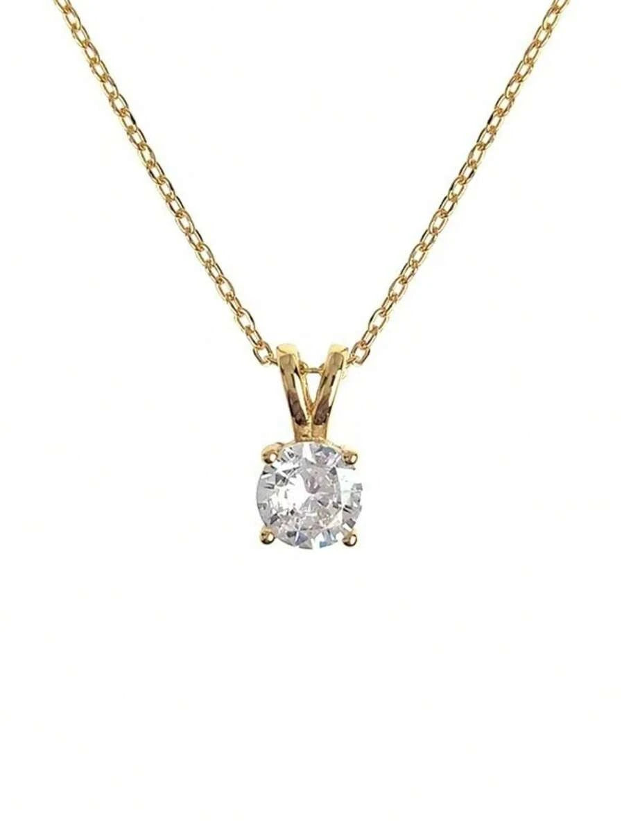 Gold Plated Cubic Zirconia Necklace