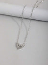 Rhinestone Music Note Necklace