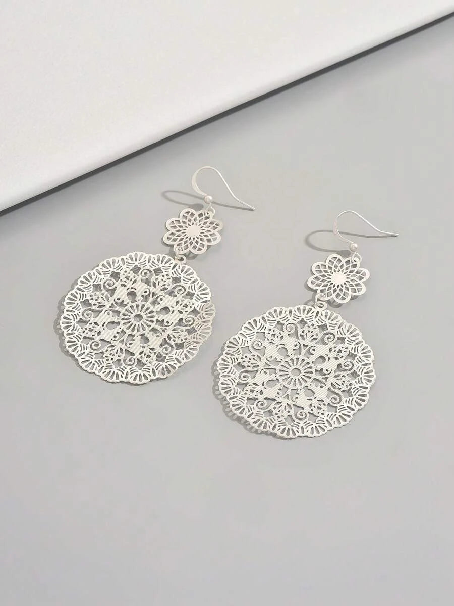 Vintage Hollow Statement Earrings