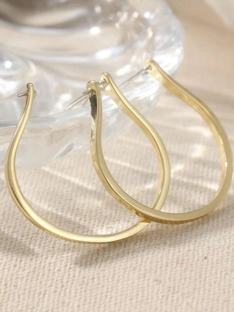 Simple Vintage Silver Earrings