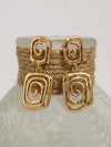 Vintage Style Geometric Alloy Earrings