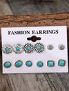 Vintage Western Turquoise Earring Set
