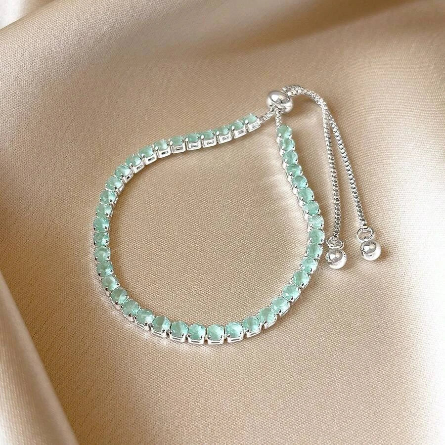 Andkiss Cubic Zirconia Decor Bracelet