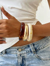 Yellow Round Bracelet Set