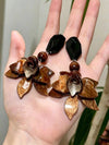 Vintage Floral Acrylic Earrings
