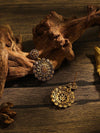 Vintage Floral Hollow Hoop Earrings