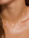 Double Stainless Steel Initial Necklace