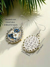 Vintage Floral Teardrop Earrings