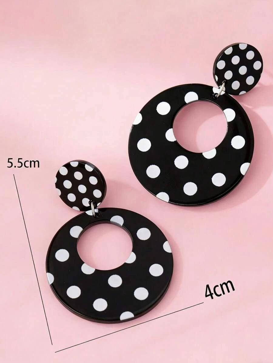 Elegant Black Drop Earrings