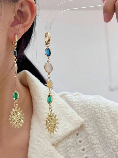 Vintage Moon Drop Earrings