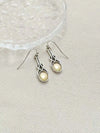 Bohemian Yellow Faux Gemstone Pendant Earrings