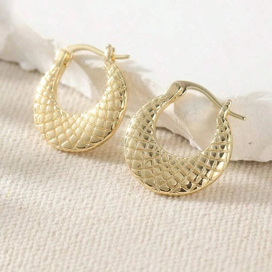 Vintage U Shaped Pendant Earrings