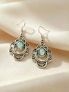 Vintage Bohemian Green Teardrop Earrings