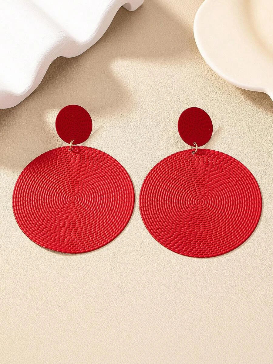 Exaggerated Geometric Drop Earrings