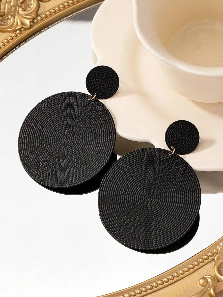 Exaggerated Geometric Drop Earrings
