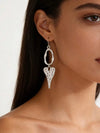 Vintage Bohemian Hollow Heart Earrings