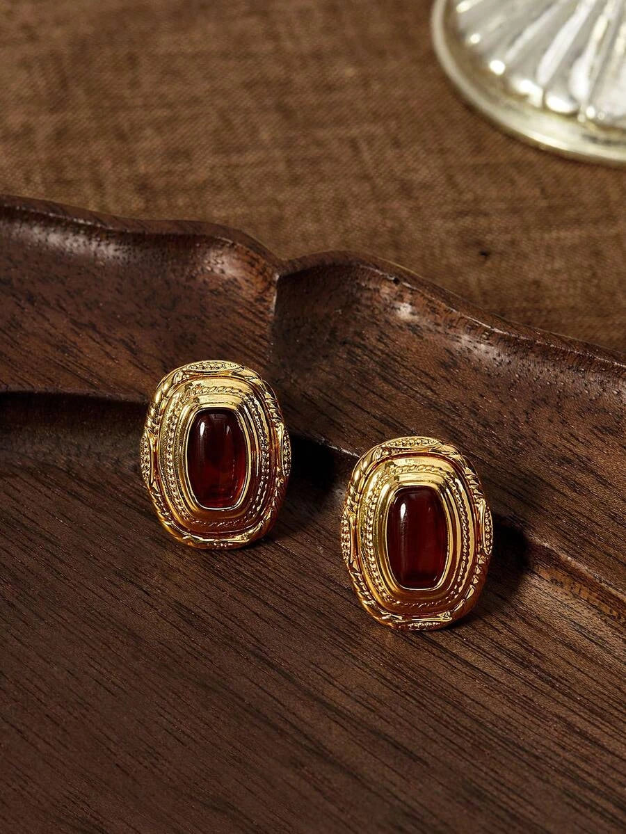 Glisma Vintage Geometric Drop Earrings