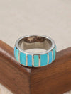 Silver Bohemian Wide Band Ring