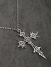 Vintage Gothic Rose Cross Necklace