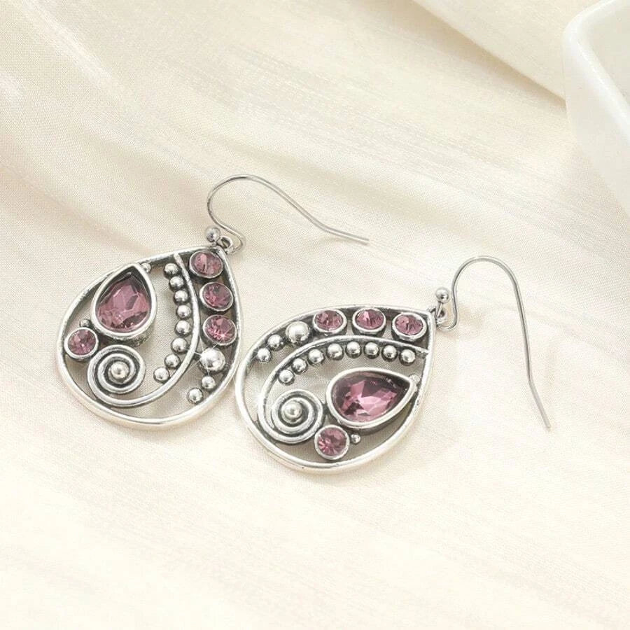 Vintage Bohemian Silver Dangle Earrings