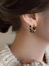 Vintage Resin U-Shaped Earrings