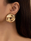 Chic Lacquered Geometric Earrings