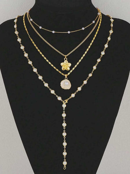 Leopard Print Pendant Necklace Set