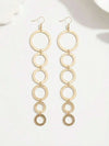Geometric Polygon Tassel Earrings