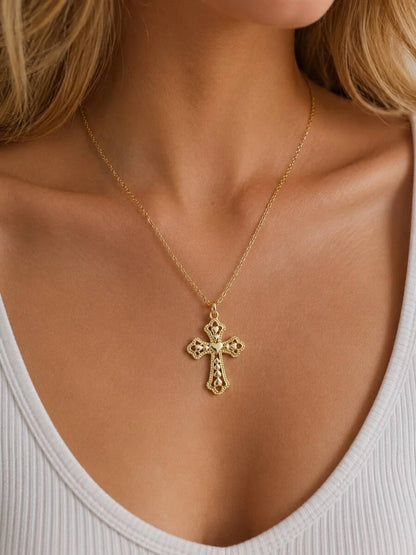 Gold Cross Necklace