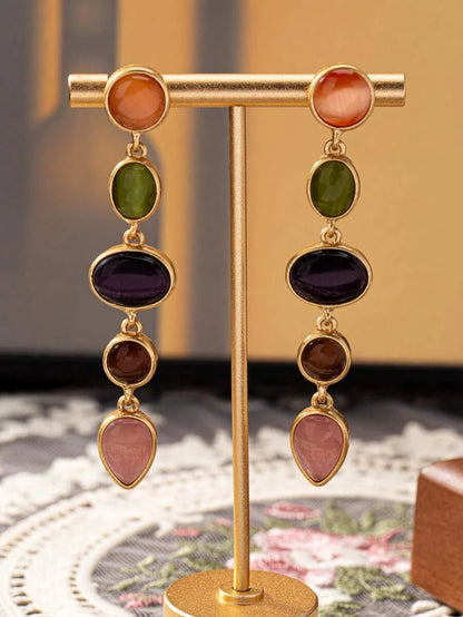 Geometric Zinc Alloy Daily Earrings