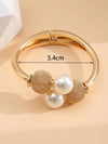 Faux Pearl Decor Bangle