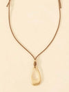 Bohemian Open Teardrop Pendant Necklace