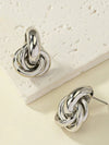 Geometric Double Circle Stud Earrings