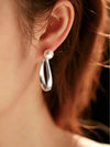 Matte Gold Metallic Earrings