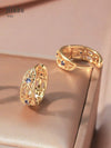 Vintage Hollow Geometric Circular Earrings