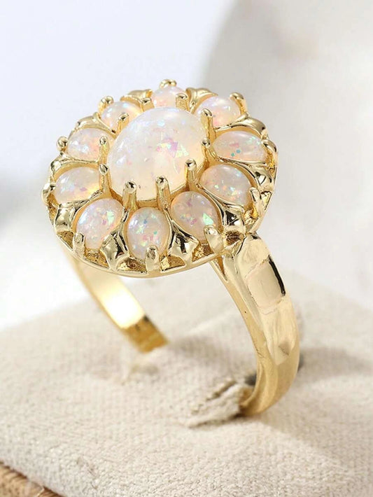 Vintage Floral Gold Ring