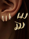Vintage Resin U-Shaped Earrings