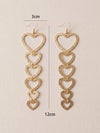 Geometric Polygon Tassel Earrings