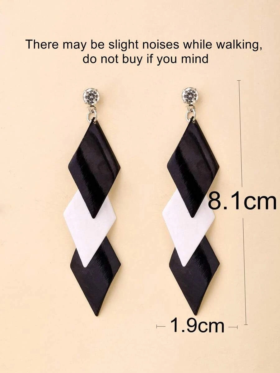 Korean Retro Leaf Tassel Earrings