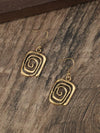 Vintage Style Asymmetrical Spiral Drop Earrings