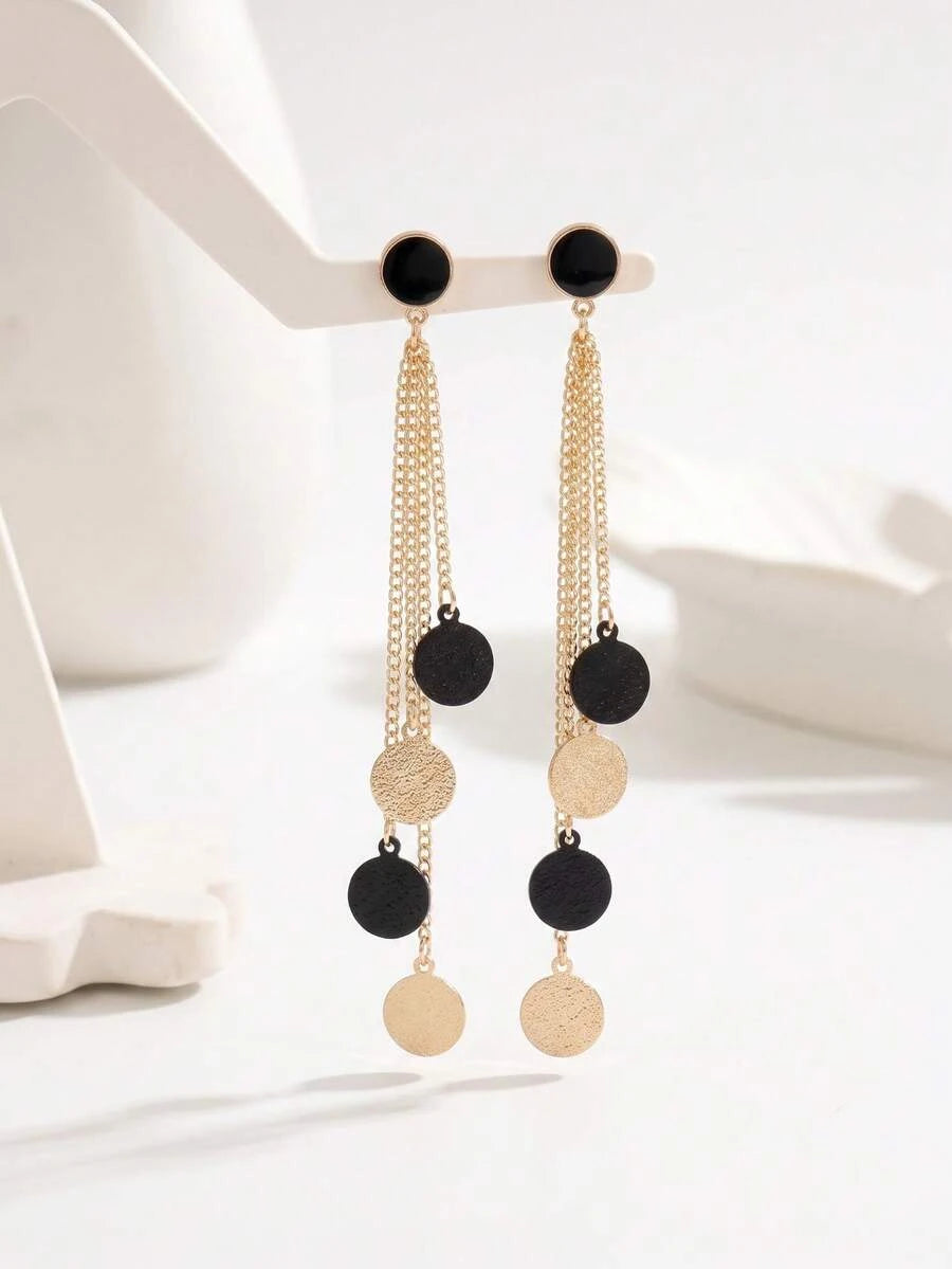 Vintage Tassel Chain Dangle Earrings
