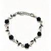 Minimalist Black Rose Bracelet